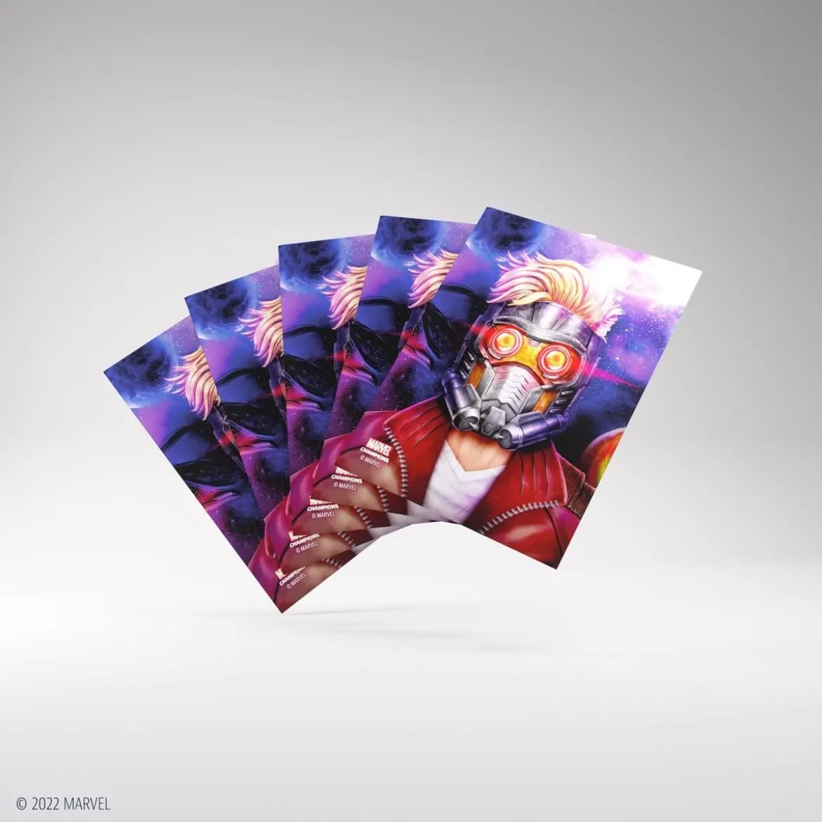 Gamegenic - Marvel Champions Fine Art Sleeves - Star-Lord Standardgröße (50 Kartenhüllen)