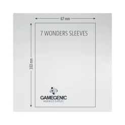 Gamegenic - Matte Board Game 7 Wonders Sleeves (80 Kartenhüllen)