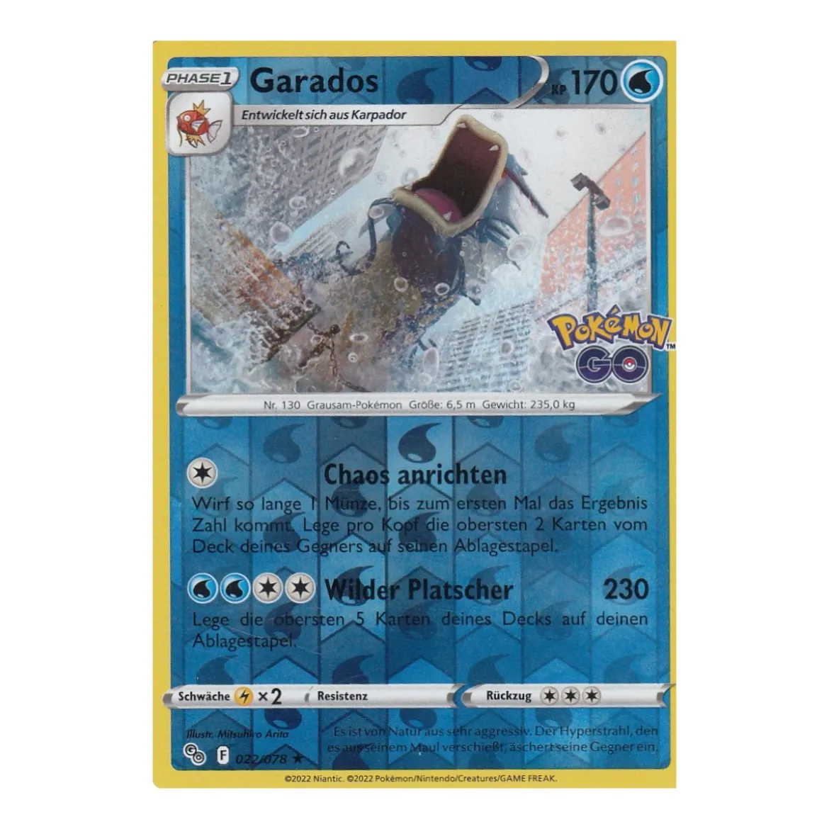 Garados 022/078 HOLO REVERSE HOLO