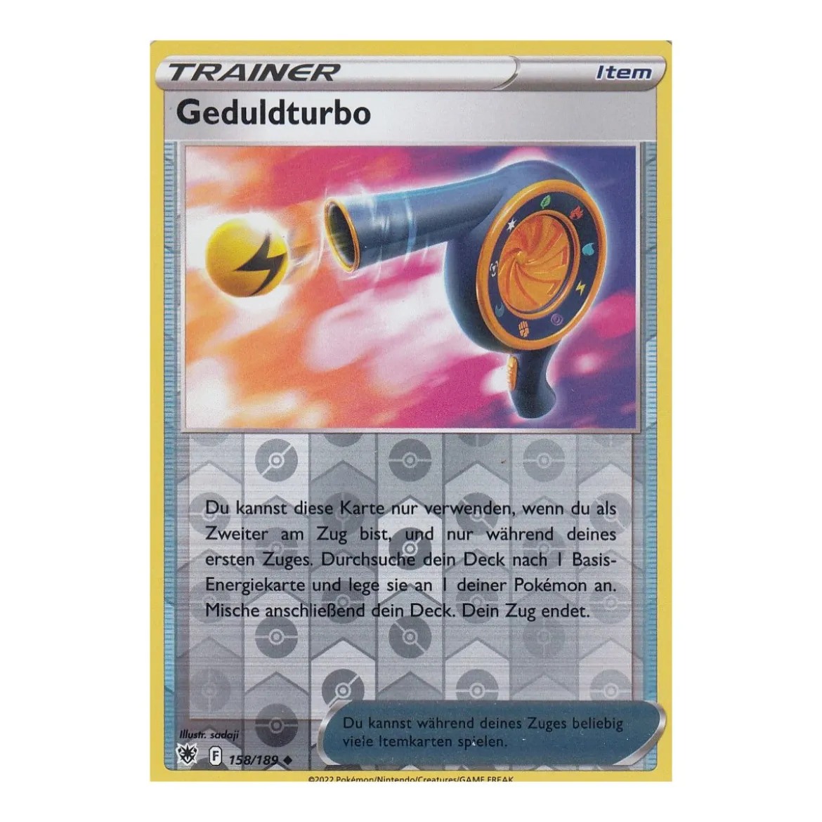 Geduldturbo 158/189 REVERSE HOLO