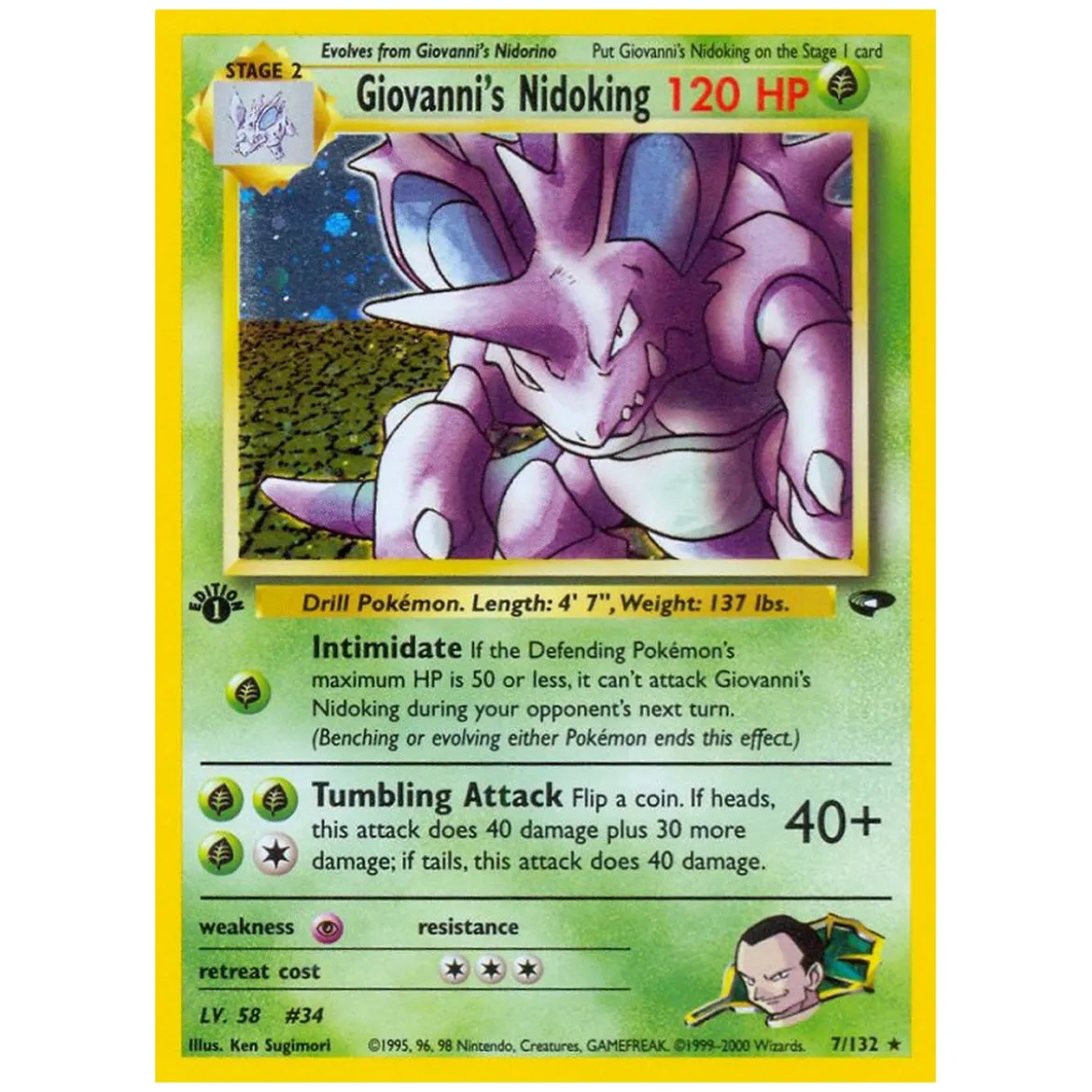 Giovanni's Nidoking 007/132 Holo