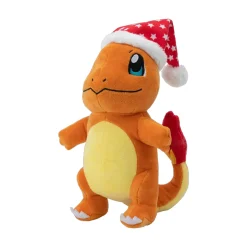 Glumanda mit Weihnachtsmütze 2025 Plüschfigur 20 cm - Pokemon Kuscheltier