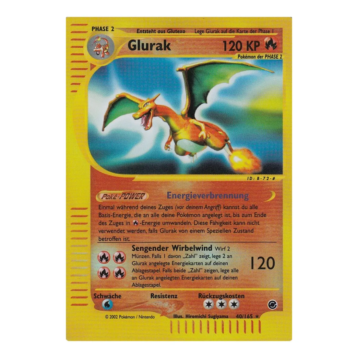 Glurak 40/165 REVERSE HOLO