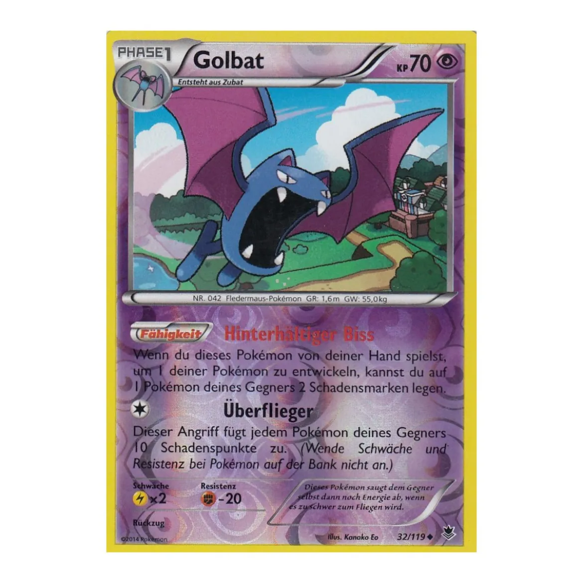 Golbat 032/119 REVERSE HOLO