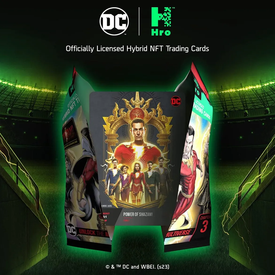 Hro DC Chapter 3 Shazam Fury Of The Gods NFT Trading Cards - Premium Booster