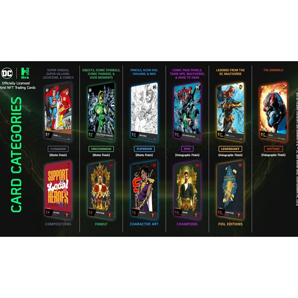 Hro DC Chapter 3 Shazam Fury Of The Gods NFT Trading Cards - Booster
