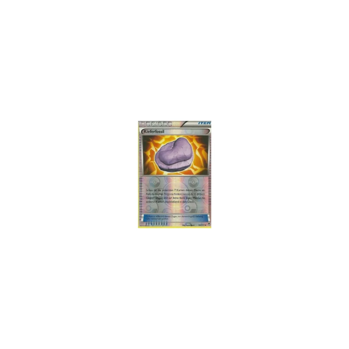 Kieferfossil 094/111 REVERSE HOLO