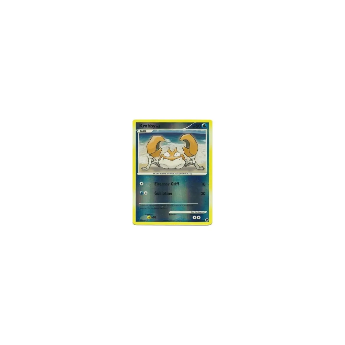 Krabby Lv.8 075/106 Reverse Holo