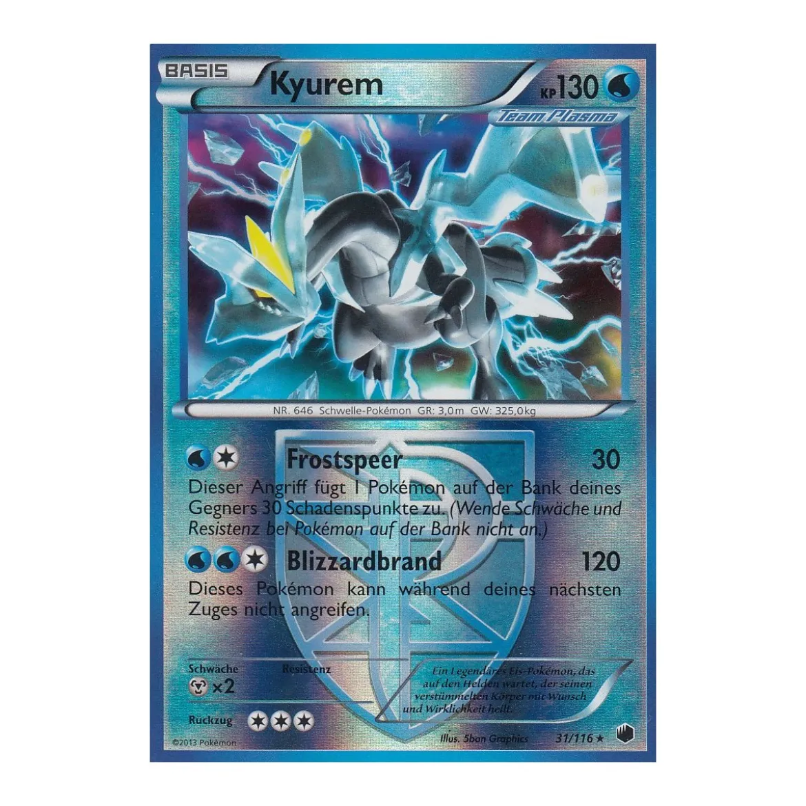 Kyurem 031/116 REVERSE HOLO