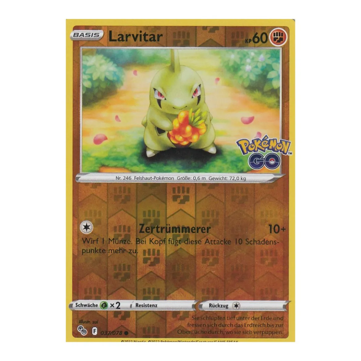 Larvitar 037/078 REVERSE HOLO