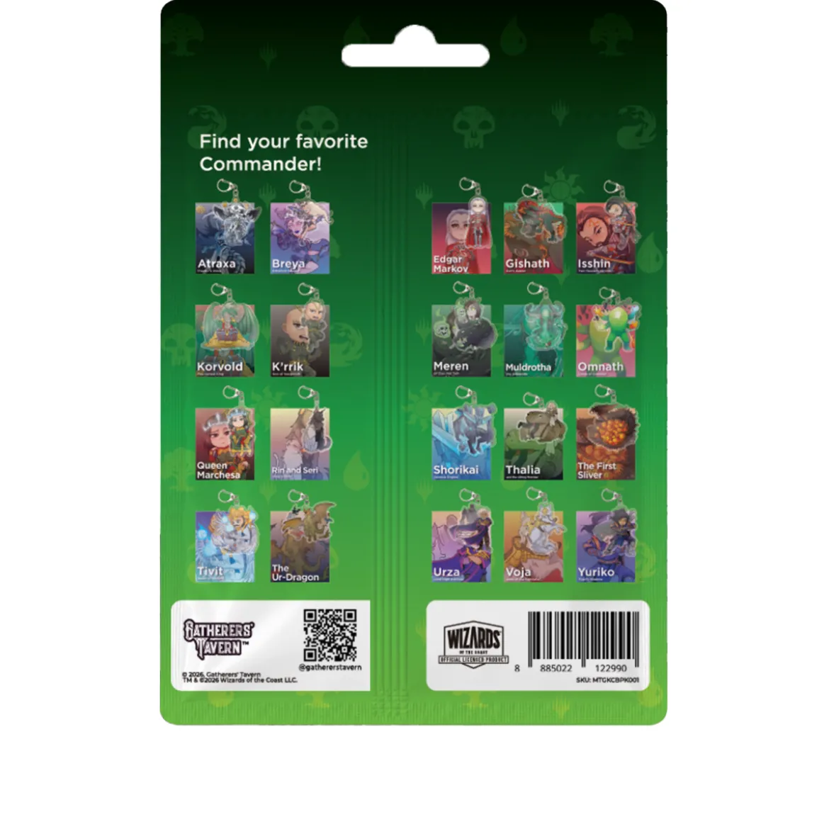 Magic The Gathering: Kliggs Keychain Blind Pack: Commander Series 1