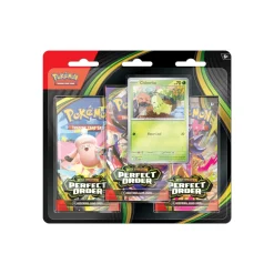 Mega Evolution Perfect Order 3-Pack Blister - Chikorita (englisch)