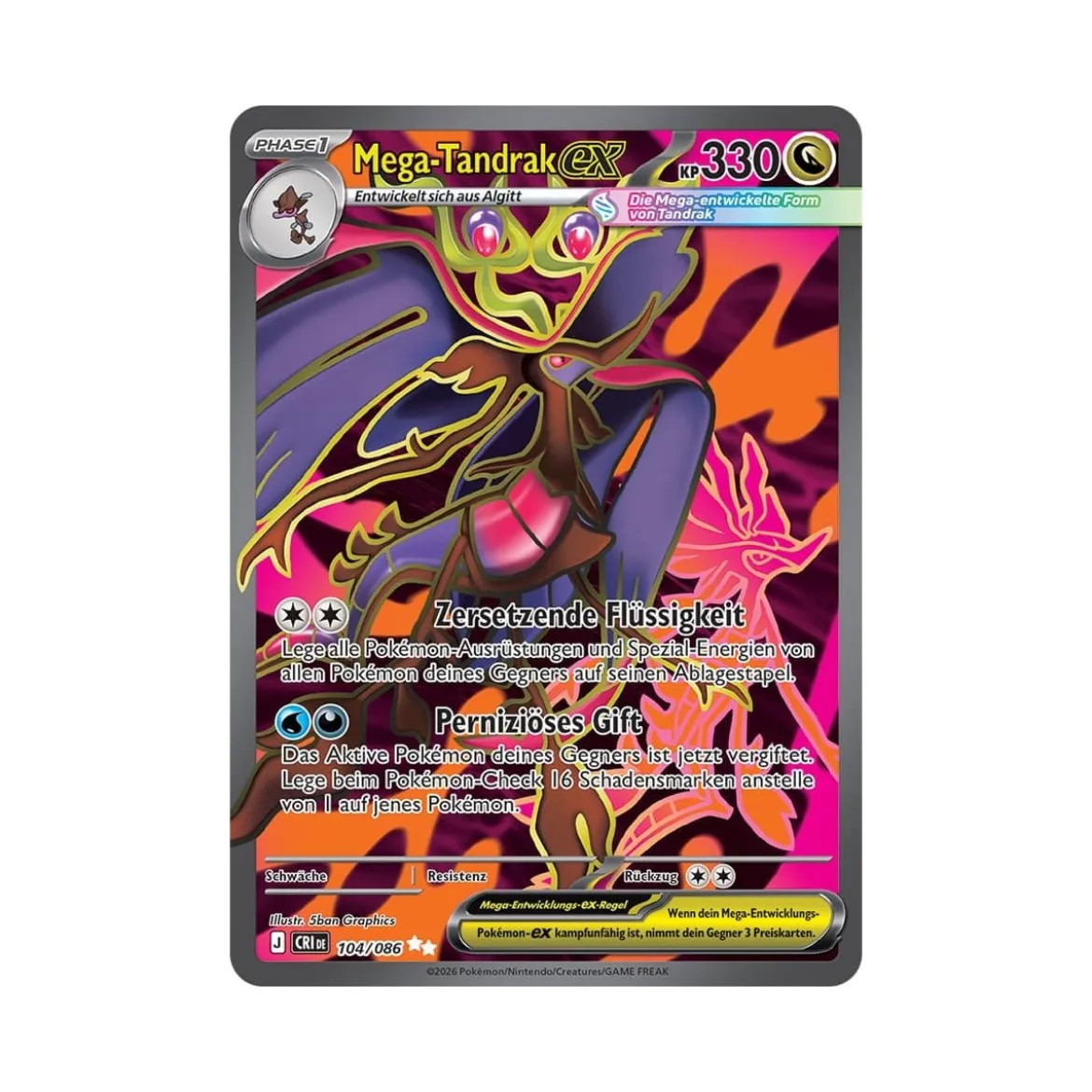 Mega-Tandrak-ex 104/086 Fullart