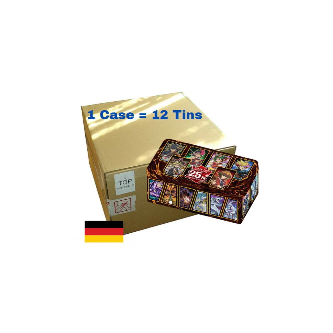Mega Tin Box 2023 *SEALED CASE*: 25th Anniversary Tin: Dueling Heroes (12x Stück) (deutsch)