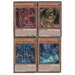 Mega Tins 2021 Heilige Ungeheuer-Set - Uria, Hamon, Raviel + Raviel, Herr der Phantome - Schimmernder Kratzer