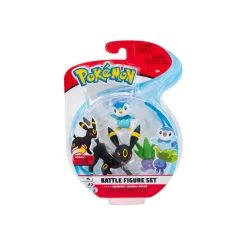 Nachtara, Myrapla & Plinfa - Pokemon Battle Figuren Dreierpack von BOTI