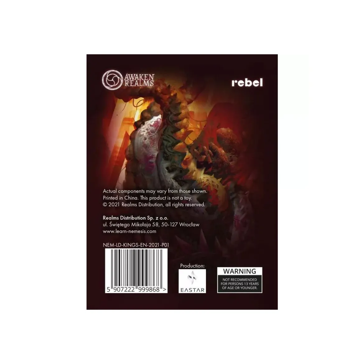 Nemesis Lockdown - Kings - Brettspiel-Erweiterung