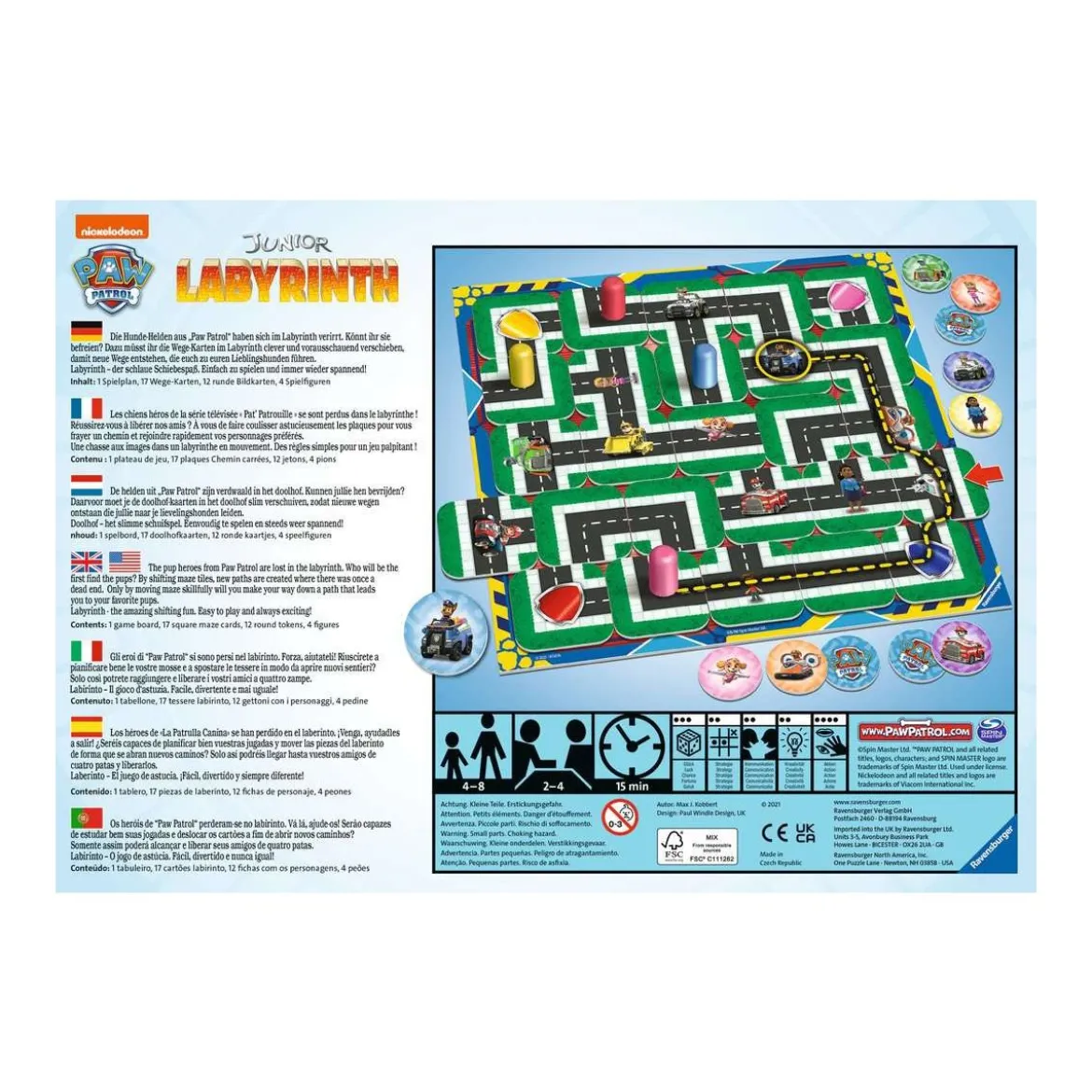 Paw Patrol Junior Labyrinth Brettspiel
