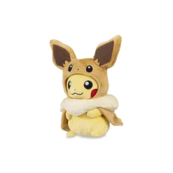 Pikachu mit Evoli Umhang Plüschfigur 17 cm - Pokemon Kuscheltier