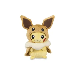 Pikachu mit Evoli Umhang Plüschfigur 17 cm - Pokemon Kuscheltier
