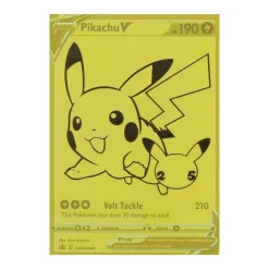 Pikachu V SWSH145 Gold Promo Celebrations englisch