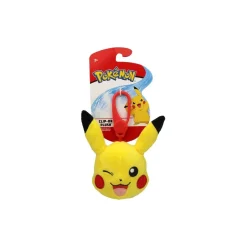 Pikachu (Zwinkernd) Clip-on Plüschfigur 10 cm - Pokemon Kuscheltier von Wicked Cool Toys