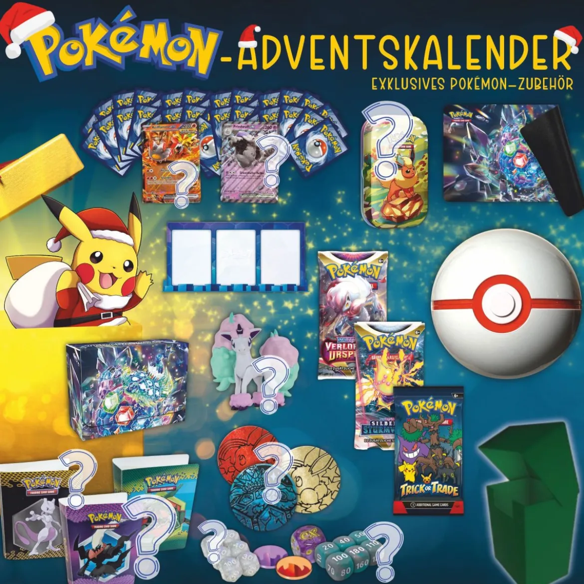 Pokemon Adventskalender 2025 - tolle Produkte zum Befüllen eines Adventskalenders oder zum verschenken