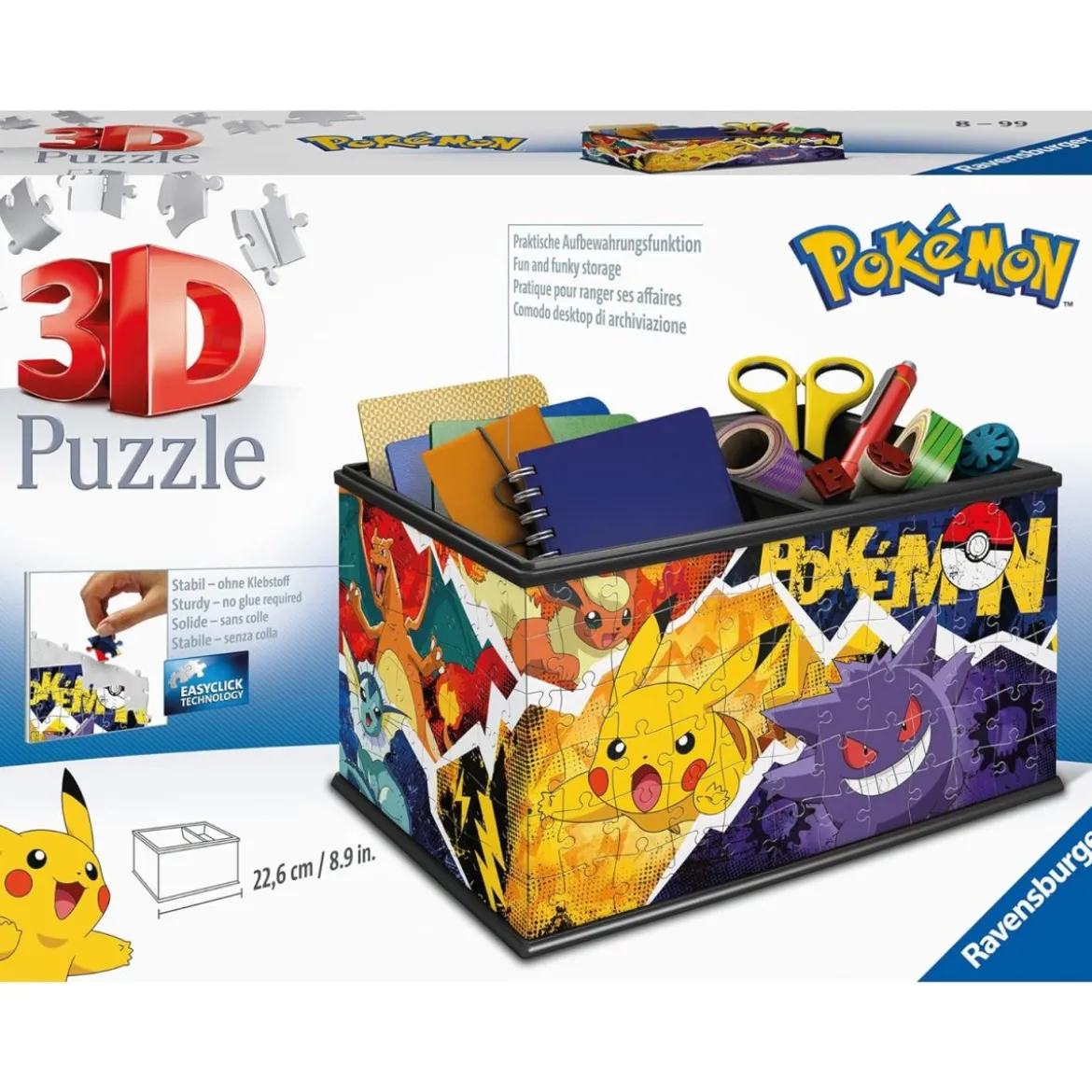 Pokemon - Aufbewahrungsbox - 3D Puzzle 216 Teile