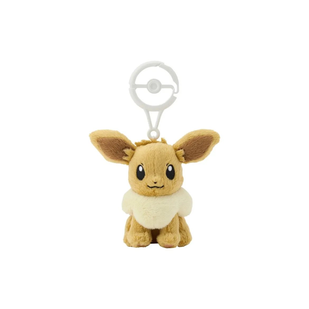 Pokemon Evoli Plüsch Schlüsselanhänger mit Karabiner 8 cm