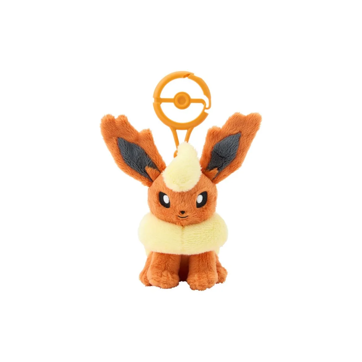Pokemon Flamara Plüsch Schlüsselanhänger mit Karabiner 8 cm