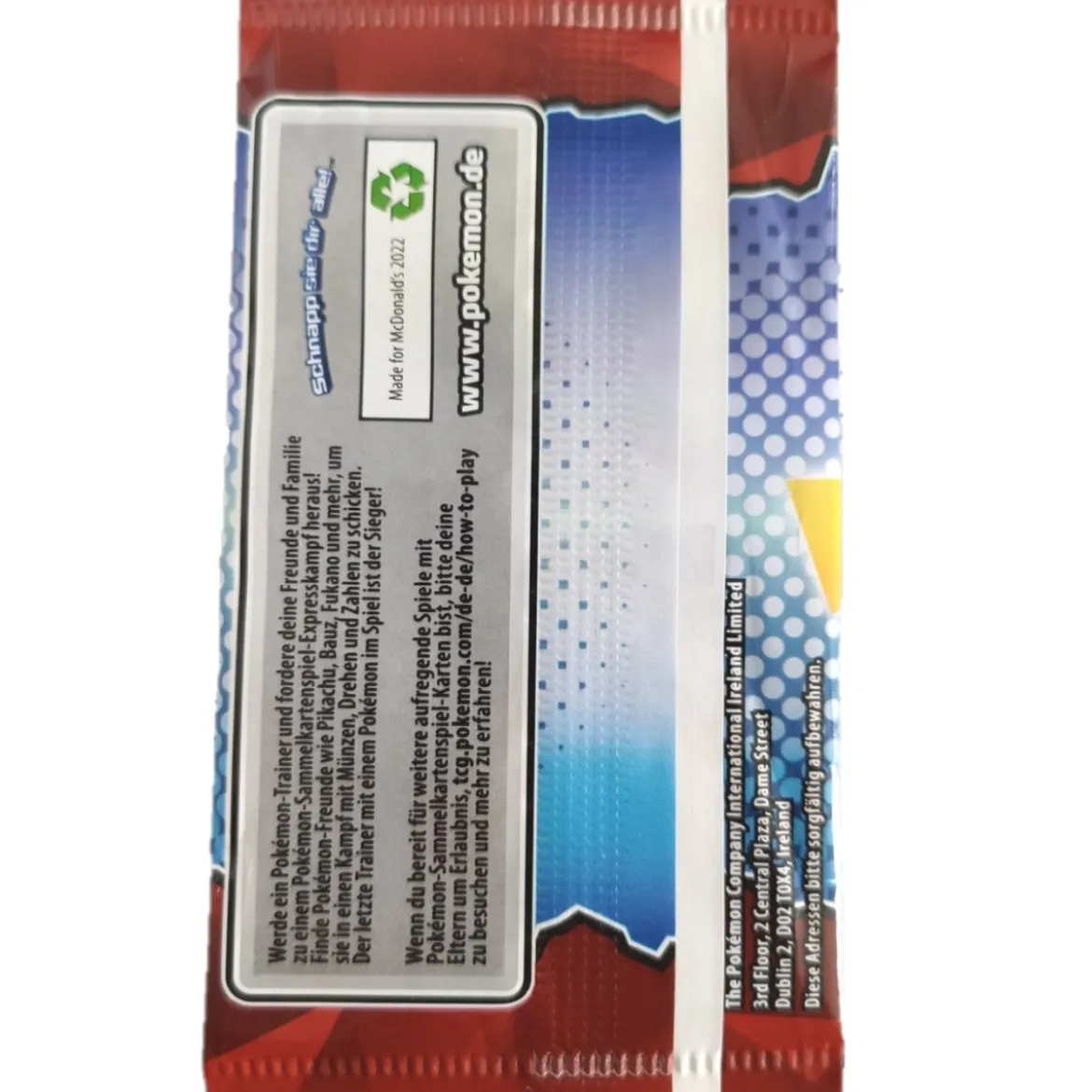 Pokemon McDonald's 2022 Expresskampf Booster (deutsch)