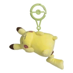 Pokemon Pikachu schlafend Plüsch Schlüsselanhänger mit Karabiner 11 cm