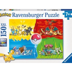 Pokemon - Pokemon Typen - Puzzle 150 XXL Teile