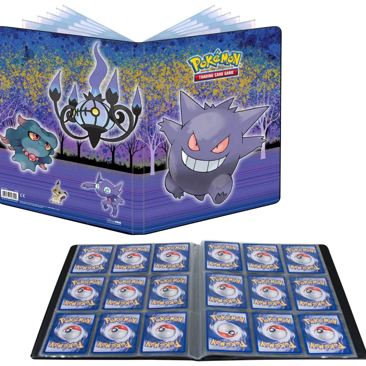 Pokemon Sammelalbum Gallery Series Haunted Hollow Gengar, Skelabra, Zobiris, Traunfugil, Mimigma (Ultra Pro 9-Pocket Album)