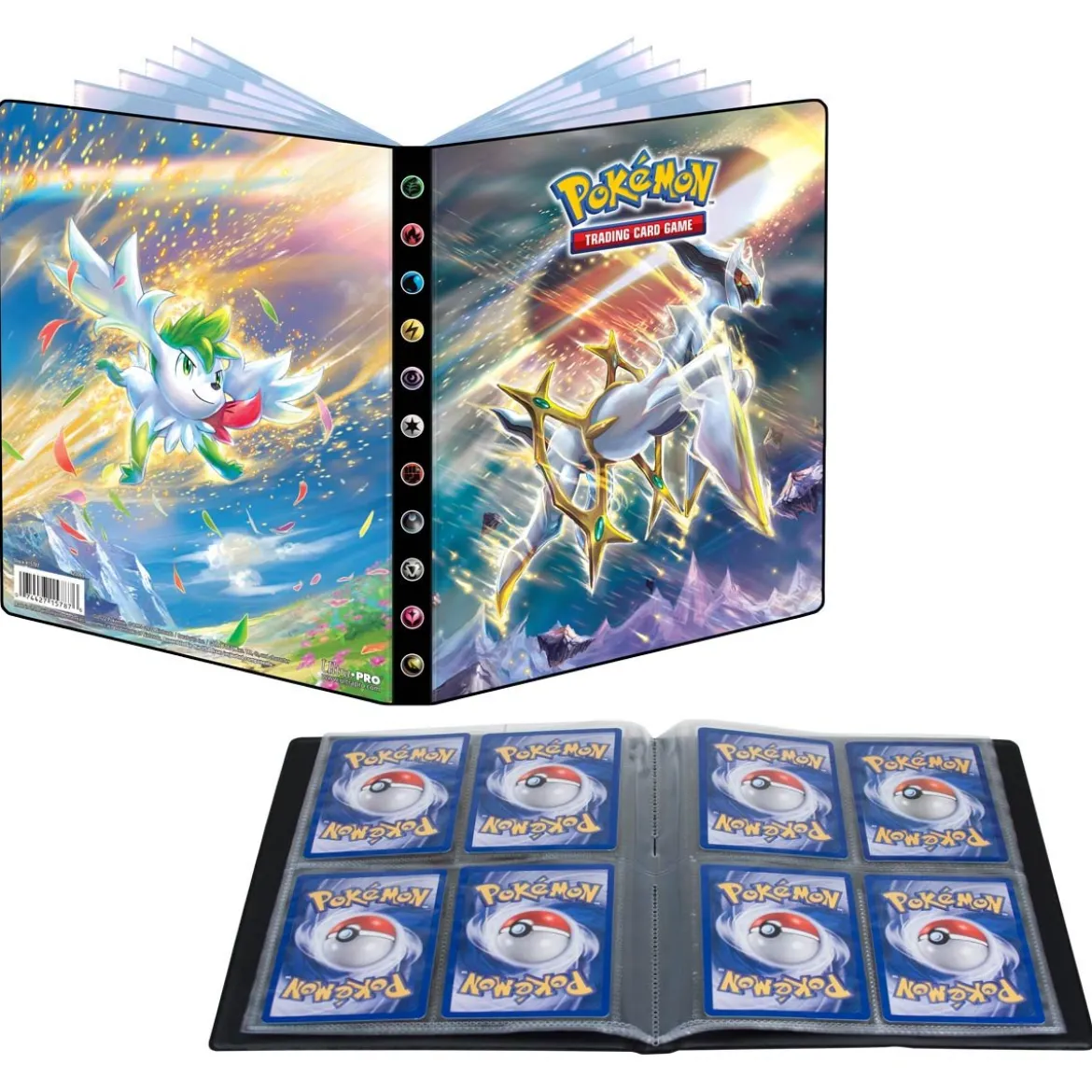 Pokemon Sammelalbum Strahlende Sterne - Arceus, Shaymin (Ultra Pro 4-Pocket Album)
