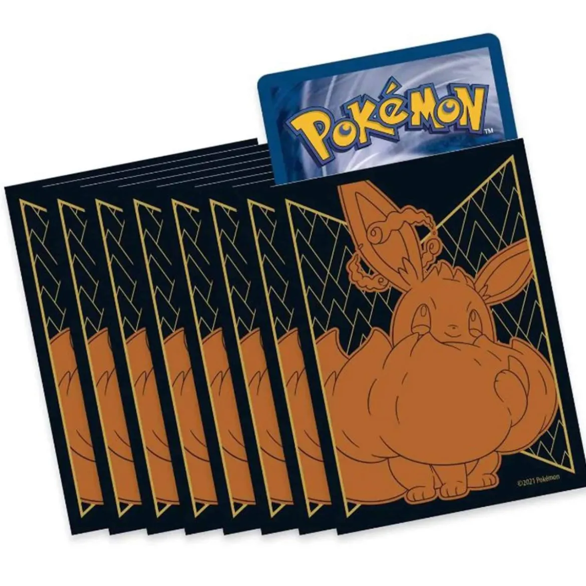 Pokemon Sleeves VMAX Evoli, Glänzendes Schicksal (65 matte Kartenhüllen)