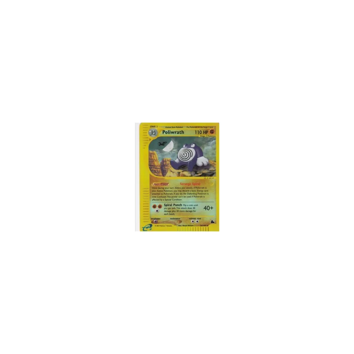 Poliwrath 26/144 REVERSE HOLO BESPIELT