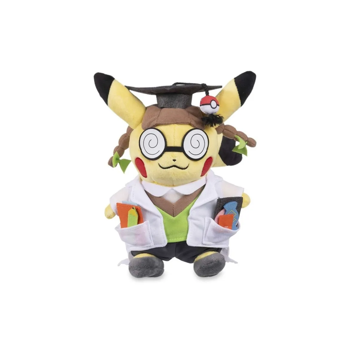 Professoren Pikachu Plüschfigur 19 cm - Pokemon Kuscheltier