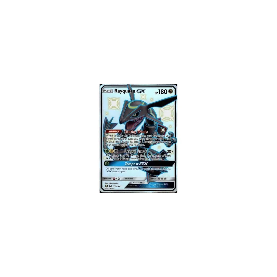Rayquaza-GX 177a/168 HOLO SHINY OVERSIZED/ÜBERGROß