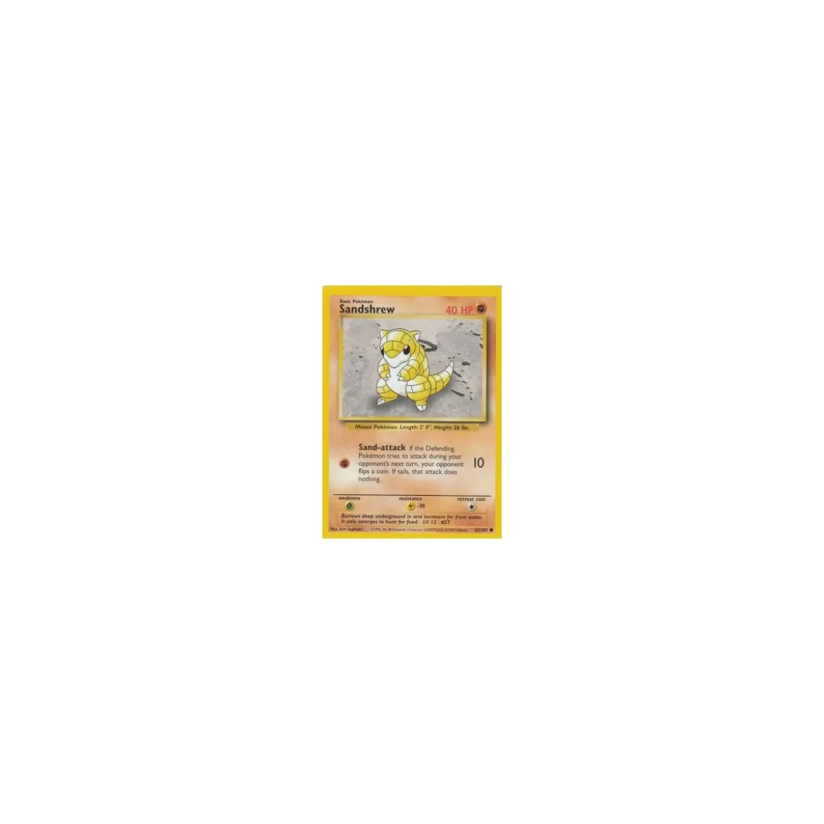 Sandshrew 62/102