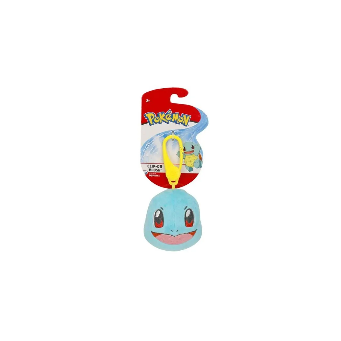 Schiggy Clip-on Plüschfigur 6 cm - Pokemon Kuscheltier von Wicked Cool Toys