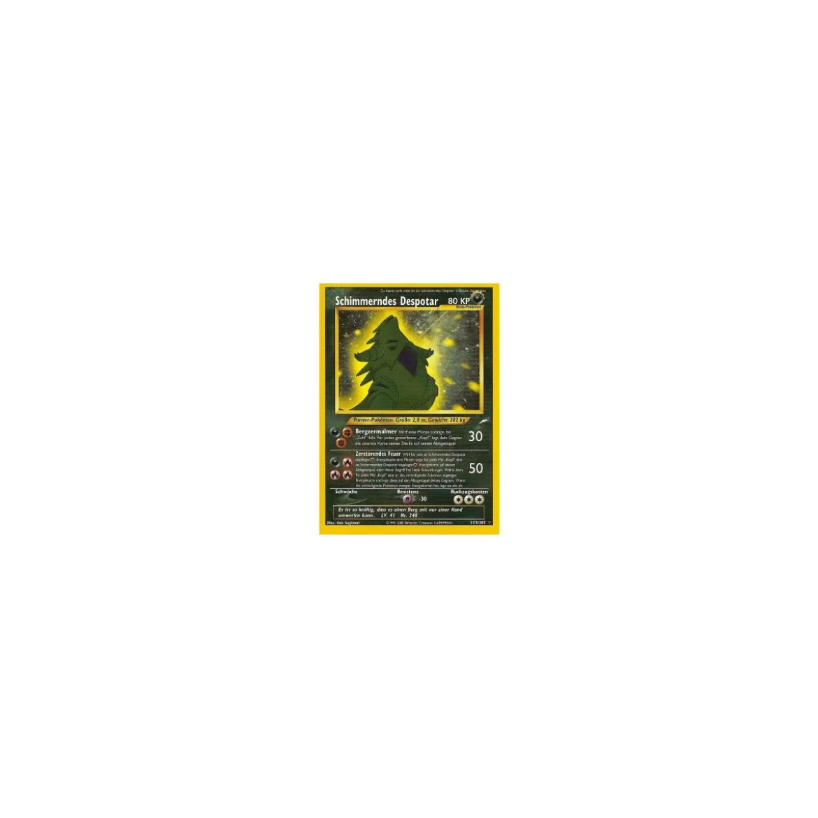 Schimmerndes Despotar 113/105 1. Edition HOLO BESPIELT