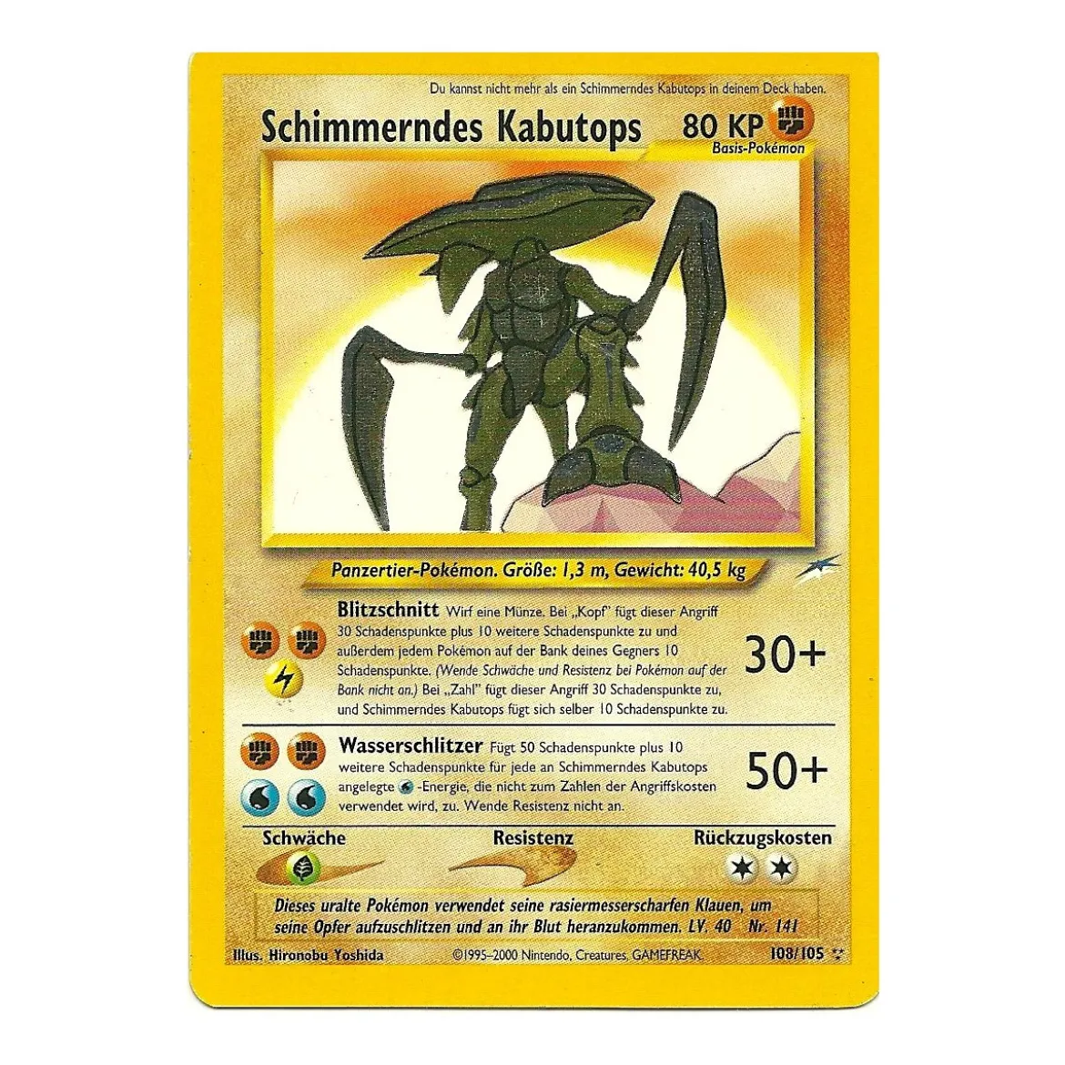 Schimmerndes Kabutops BESPIELT