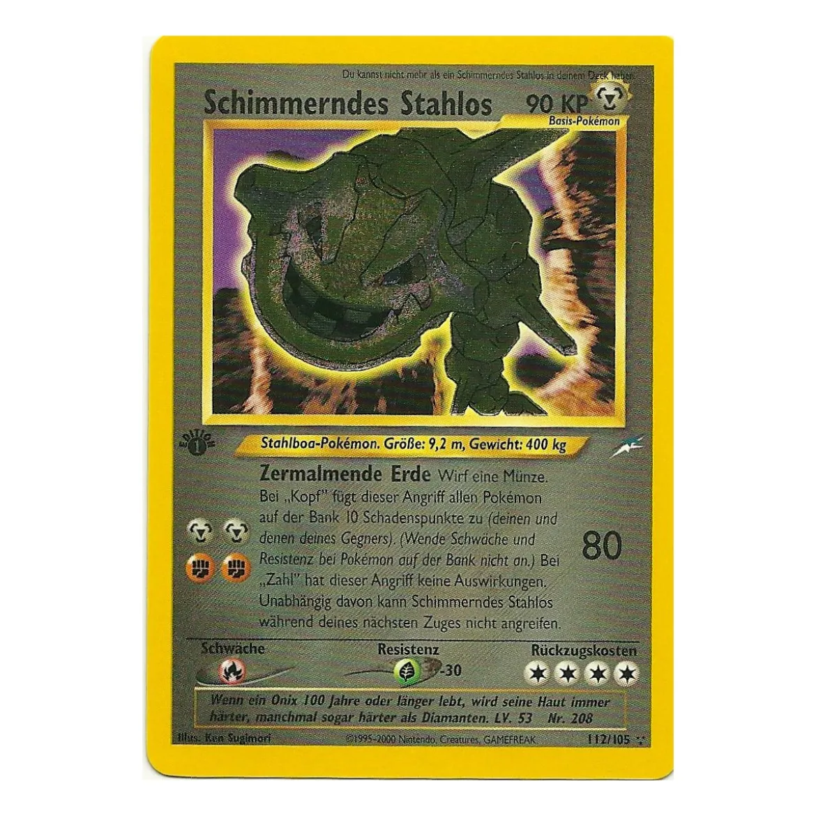 Schimmerndes Stahlos 112/105 1. Edition HOLO BESPIELT
