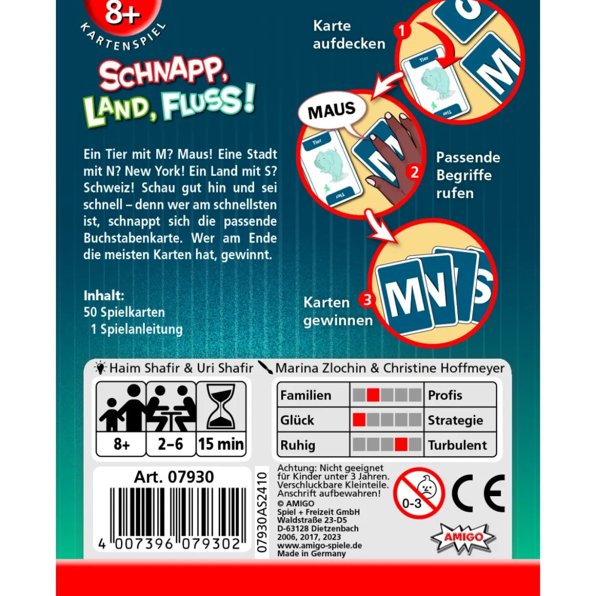 Schnapp, Land, Fluss - Kartenspiel