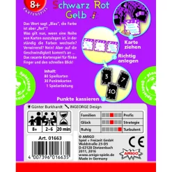 Schwarz Rot Gelb - Kartenspiel