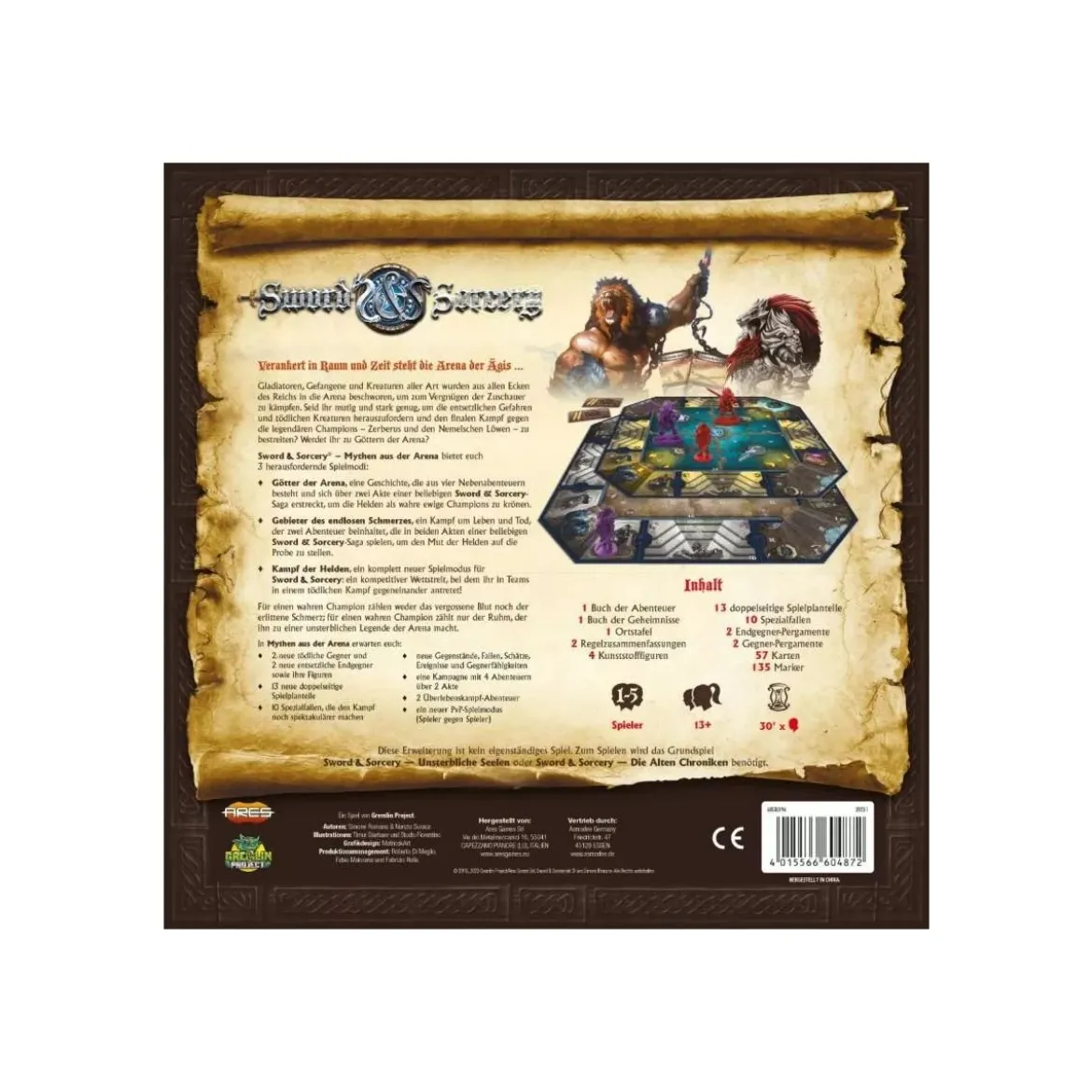 Sword & Sorcery - Mythen aus der Arena - Brettspiel-Erweiterung