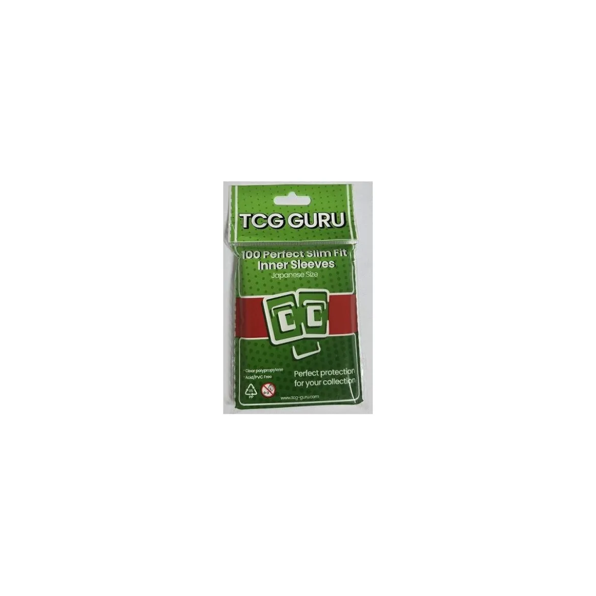 TCG Guru Perfect Slim Fit Inner Sleeves - Japanese Size (100 Kartenhüllen)