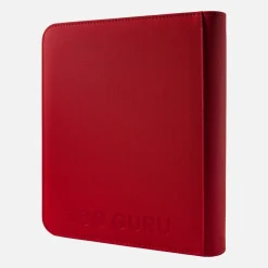 TCG Guru Toploader Zip Binder Xenon Rot - 4-Pocket Sideloading