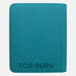 TCG Guru Toploader Zip Binder Xenon Turquoise - 4-Pocket Sideloading